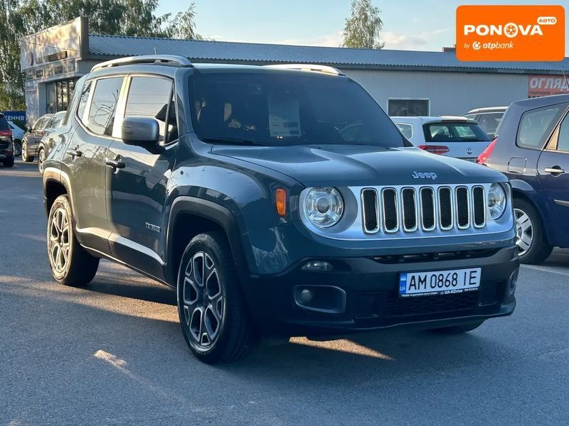 Jeep Renegade, 2016 г., Дизель, 154 тыс. км, Внедорожник / Кроссовер, Синий, Житомир AT-10419818 фото