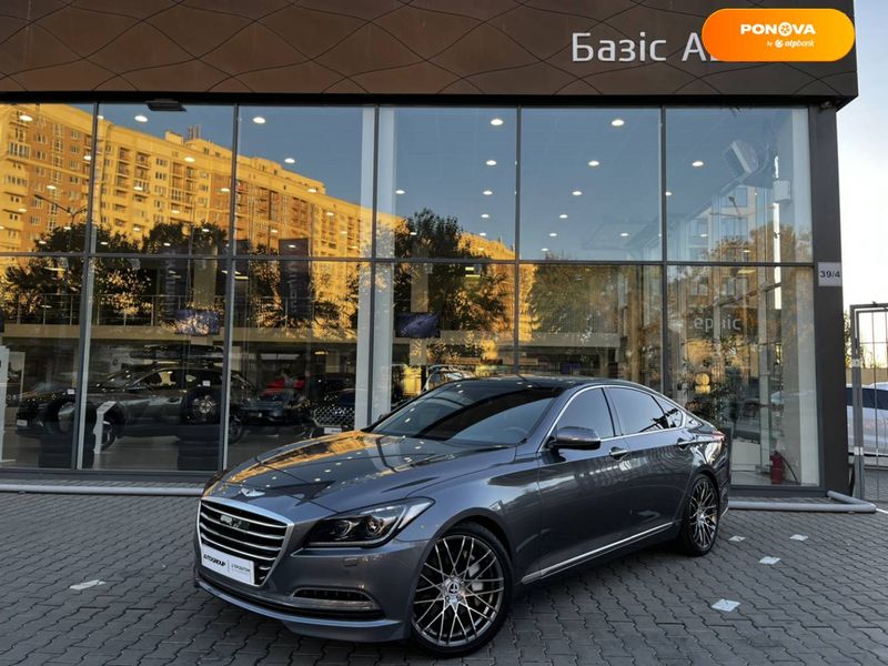 Hyundai Genesis, 2014, Бензин, 3.78 л., 130 тис. км, Седан, Сірий, Одеса 14643 фото