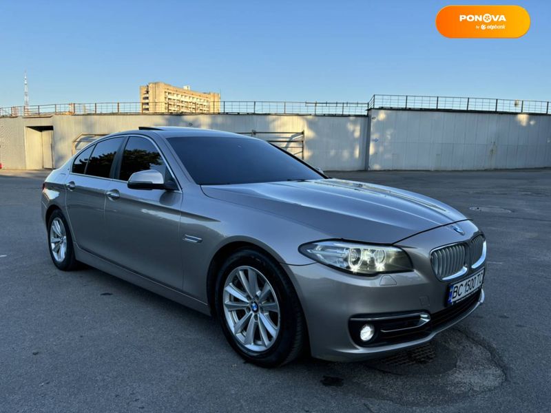 BMW 5 Series, 2015, Бензин, 2 л., 190 тыс. км, Седан, Серый, Львов Cars-Pr-68054 фото