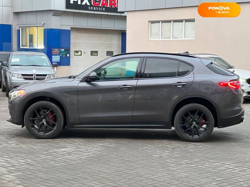 Alfa Romeo Stelvio, 2018, Бензин, 2 л., 26 тис. км, Позашляховик / Кросовер, Сірий, Одеса 43315 фото