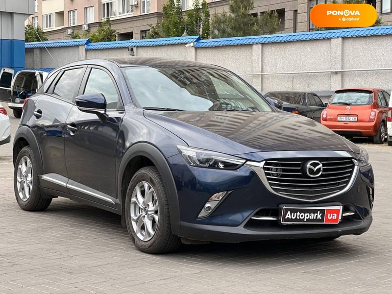 Mazda CX-3, 2017, Бензин, 2 л., 33 тис. км, Позашляховик / Кросовер, Синій, Одеса 47764 фото