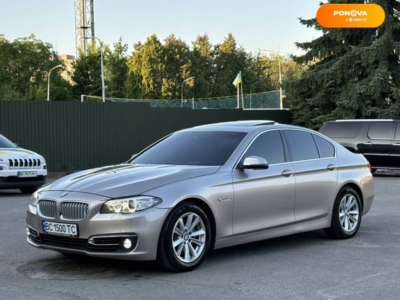 BMW 5 Series, 2015, Бензин, 2 л., 190 тыс. км, Седан, Серый, Львов Cars-Pr-68054 фото