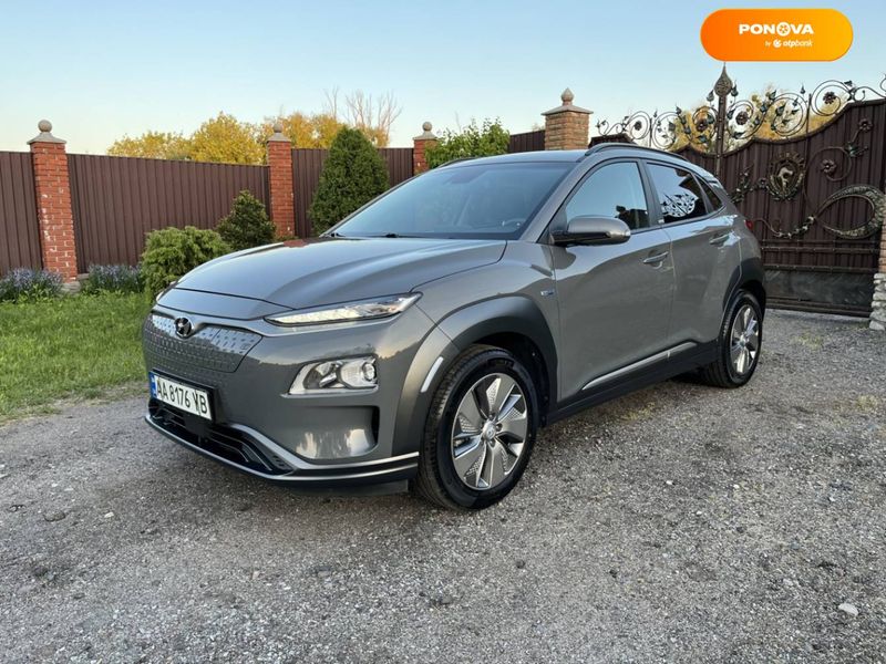 Hyundai Kona Electric, 2020, Електро, 40 тис. км, Позашляховик / Кросовер, Сірий, Київ Cars-Pr-66125 фото