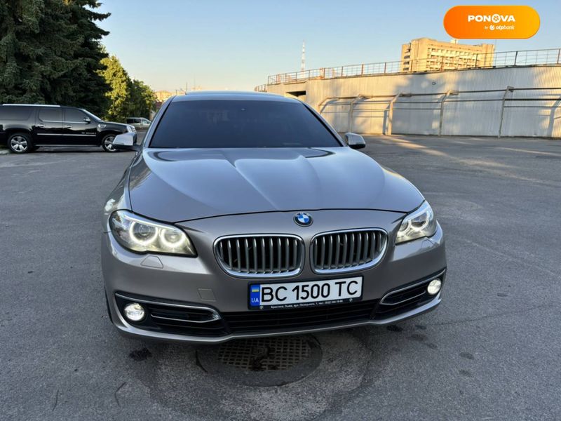 BMW 5 Series, 2015, Бензин, 2 л., 190 тыс. км, Седан, Серый, Львов Cars-Pr-68054 фото