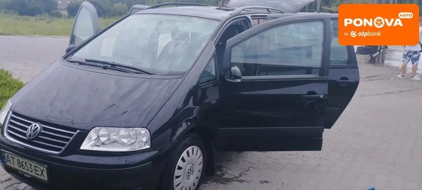 Volkswagen Sharan, 2007 г., Бензин, 205 тыс. км, Универсал, Чорный, Тлумач AT-10402180 фото