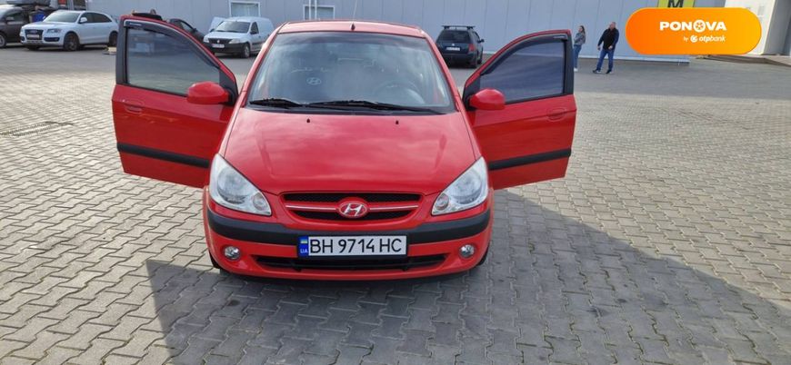 Hyundai Getz, 2006, Бензин, 1.4 л., 145 тис. км, Хетчбек, Червоний, Одеса Cars-Pr-60994 фото