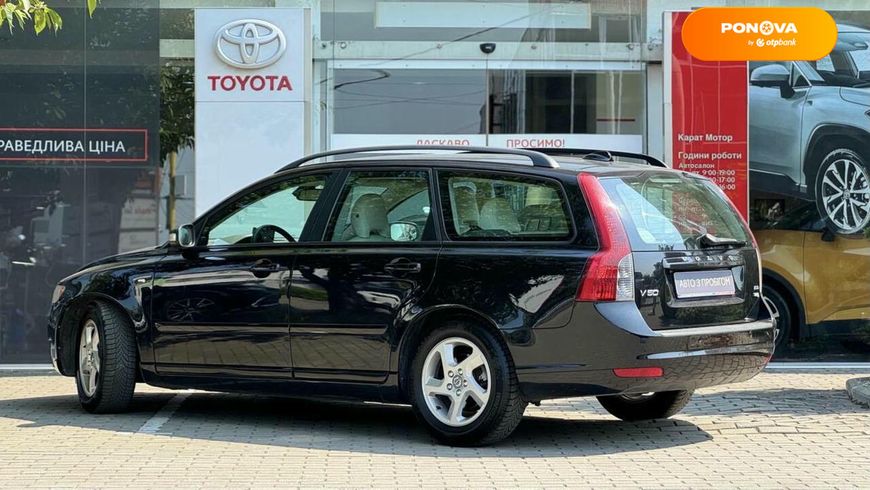 Volvo V50, 2009, Дизель, 1.56 л., 256 тис. км, Універсал, Чорний, Ужгород 110357 фото