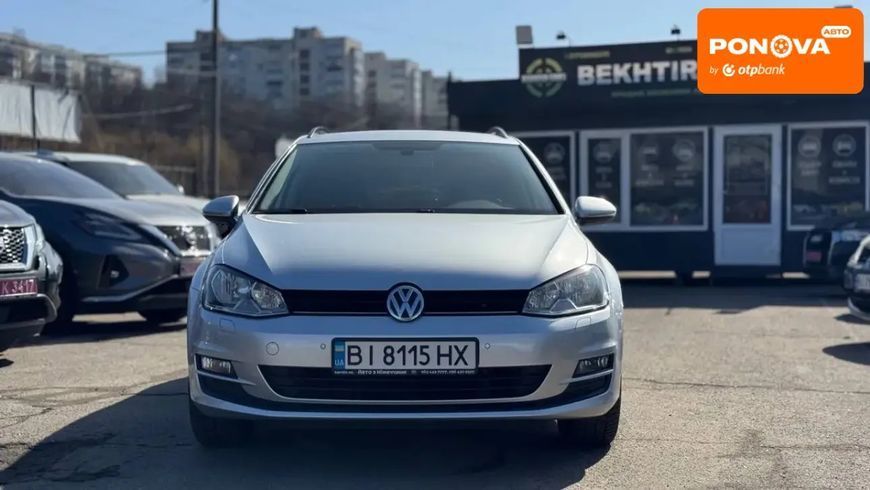 Volkswagen Golf, 2015 р., Дизель, 257 тис. км, Універсал, Сірий, Полтава AT-10412056 фото