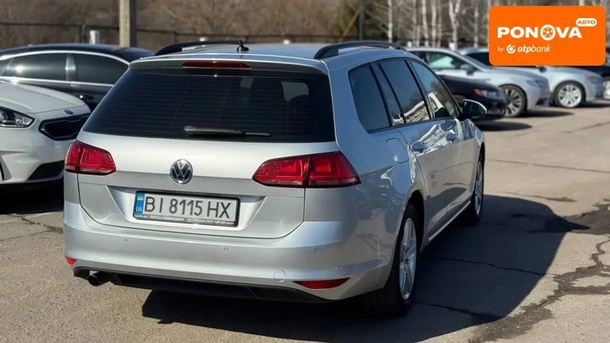 Volkswagen Golf, 2015 р., Дизель, 257 тис. км, Універсал, Сірий, Полтава AT-10412056 фото