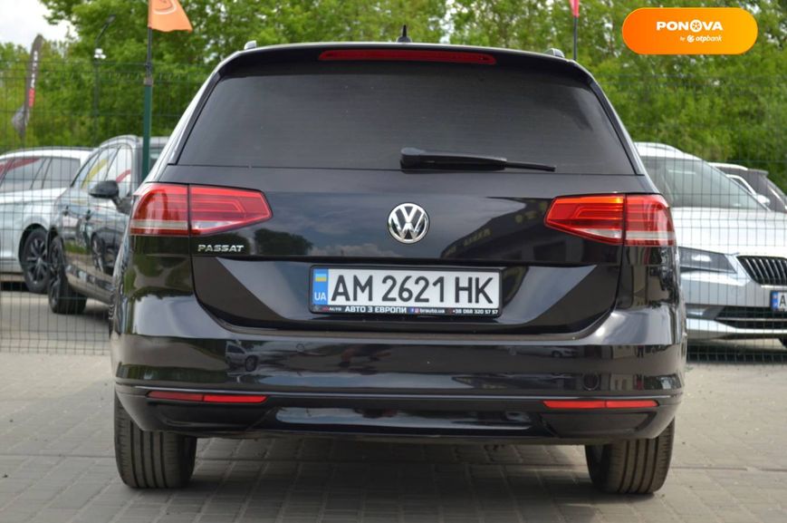 Volkswagen Passat, 2018, Дизель, 1.6 л., 215 тыс. км, Универсал, Чорный, Бердичев 43046 фото