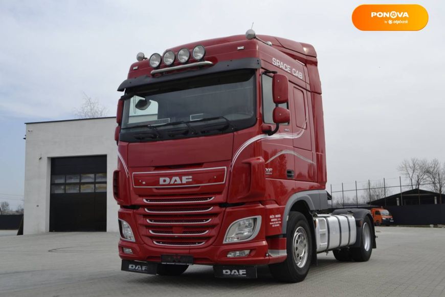 DAF XF, 2015, Дизель, 12.9 л., 1020 тис. км, Тягач, Червоний, Хуст 40890 фото