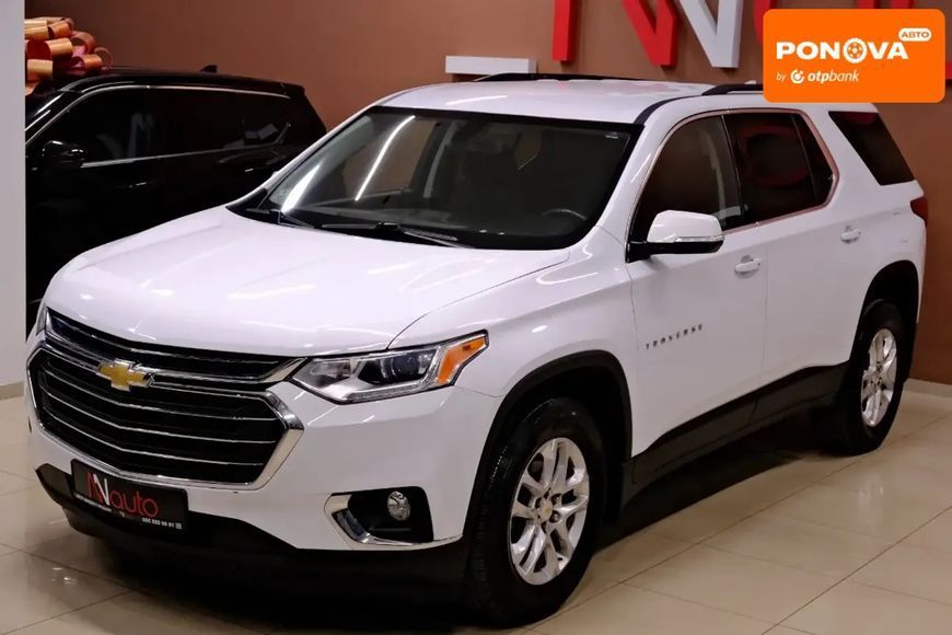 Chevrolet Traverse, 2019 г., Бензин, 93 тыс. км, Внедорожник / Кроссовер, Белый, Одесса AT-10411621 фото