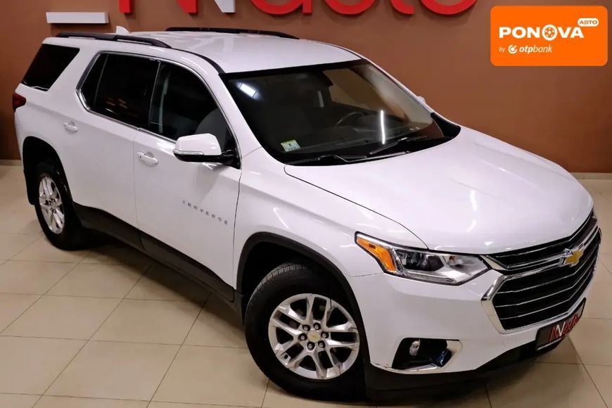 Chevrolet Traverse, 2019 г., Бензин, 93 тыс. км, Внедорожник / Кроссовер, Белый, Одесса AT-10411621 фото