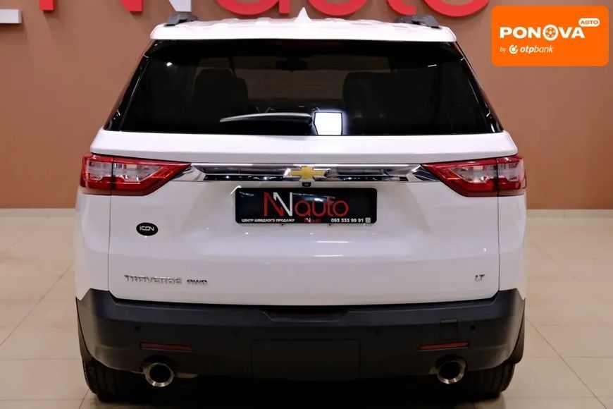 Chevrolet Traverse, 2019 г., Бензин, 93 тыс. км, Внедорожник / Кроссовер, Белый, Одесса AT-10411621 фото