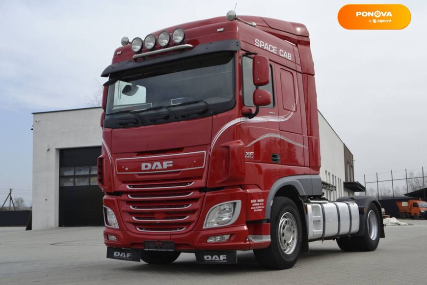 DAF XF, 2015, Дизель, 12.9 л., 1020 тис. км, Тягач, Червоний, Хуст 40890 фото