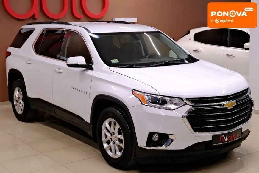 Chevrolet Traverse, 2019 г., Бензин, 93 тыс. км, Внедорожник / Кроссовер, Белый, Одесса AT-10411621 фото