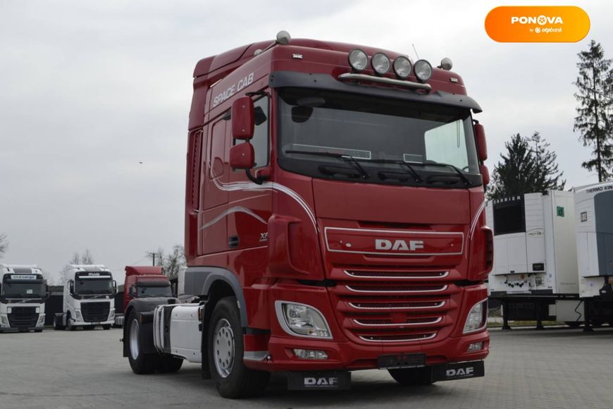 DAF XF, 2015, Дизель, 12.9 л., 1020 тис. км, Тягач, Червоний, Хуст 40890 фото