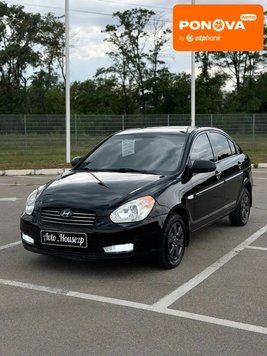 Hyundai Accent, 2008 г., Дизель, 222 тыс. км, Седан, Чорный, Запорожье AT-10424263 фото