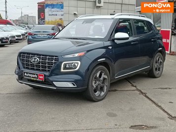 Hyundai Venue, 2019, Бензин, 1.6 л., 73 тис. км, Позашляховик / Кросовер, Синій, Харків 259494 фото