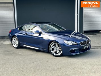 BMW 6 Series, 2016, Бензин, 3 л., 109 тис. км, Купе, Синій, Київ 252274 фото