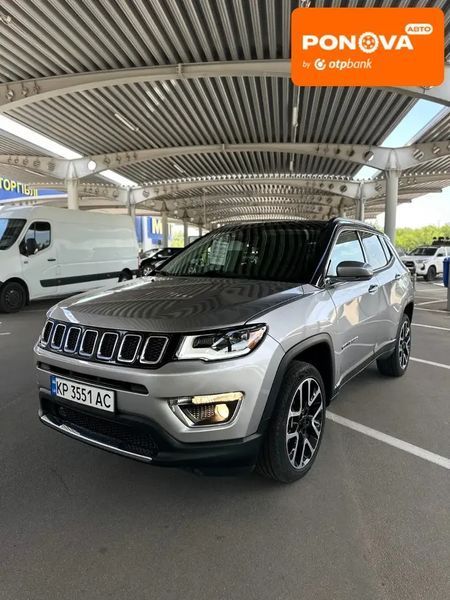 Jeep Compass, 2017 р., Бензин, 68 тис. км, Позашляховик / Кросовер, Сірий, Запоріжжя AT-10396352 фото