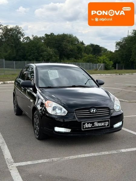 Hyundai Accent, 2008 г., Дизель, 222 тыс. км, Седан, Чорный, Запорожье AT-10424263 фото