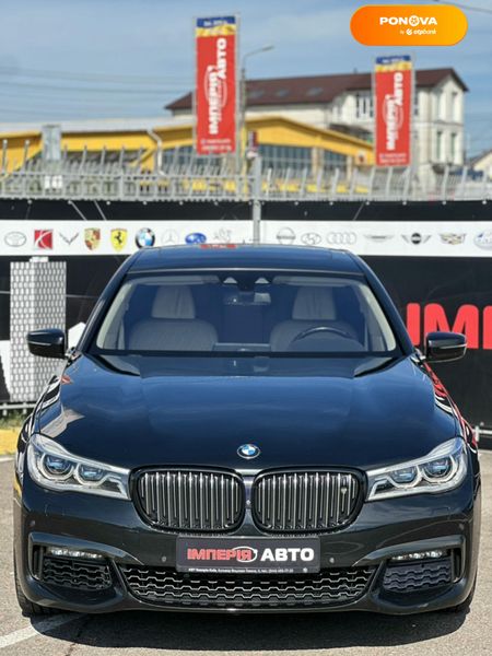 BMW 7 Series, 2015, Бензин, 4.39 л., 203 тис. км, Седан, Чорний, Київ 97669 фото