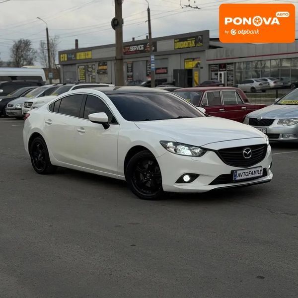 Mazda 6, 2013 г., Бензин, 199 тыс. км, Седан, Белый, Днепр (Днепропетровск) AT-10416407 фото
