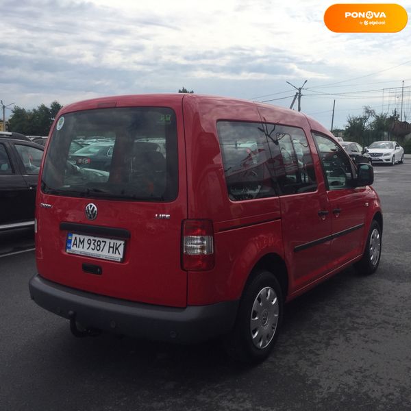 Volkswagen Caddy пасс., 2009, Бензин, 1.4 л., 193 тыс. км, Универсал, Красный, Житомир 4562 фото