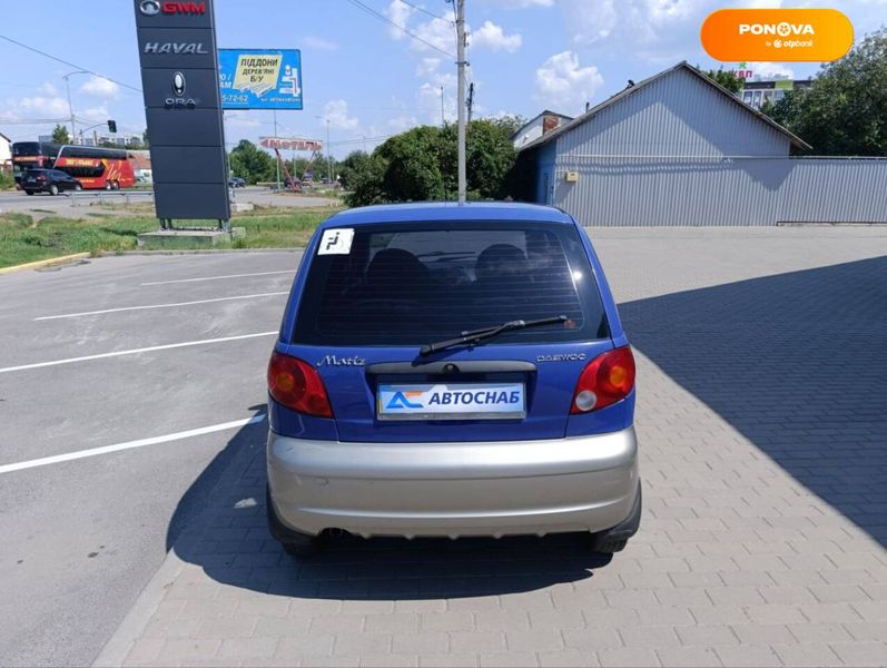 Daewoo Matiz, 2007, Бензин, 1 л., 91 тыс. км, Хетчбек, Синий, Полтава 110384 фото