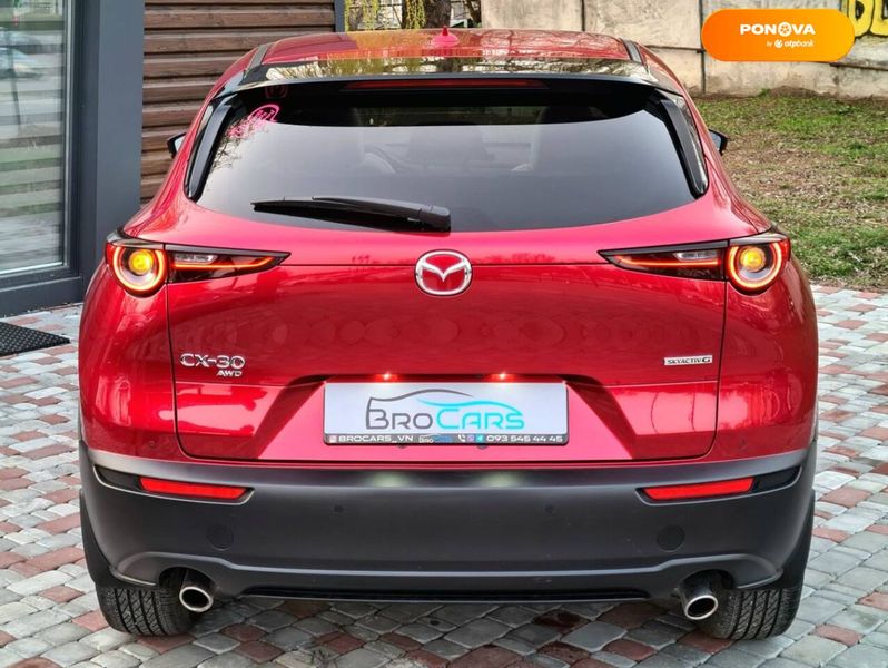 Mazda CX-30, 2022, Бензин, 2.5 л., 8 тыс. км, Внедорожник / Кроссовер, Красный, Винница 32502 фото