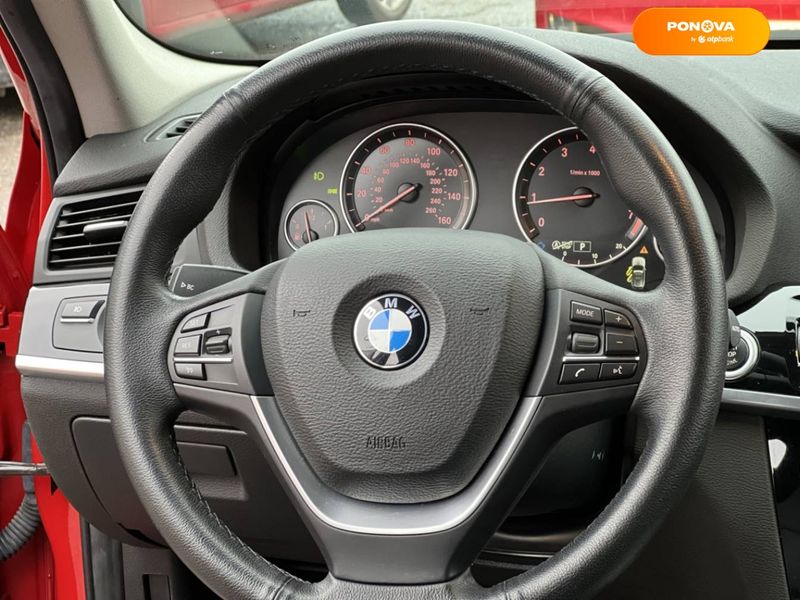 BMW X3, 2016, Бензин, 2 л., 57 тис. км, Позашляховик / Кросовер, Червоний, Одеса 40550 фото