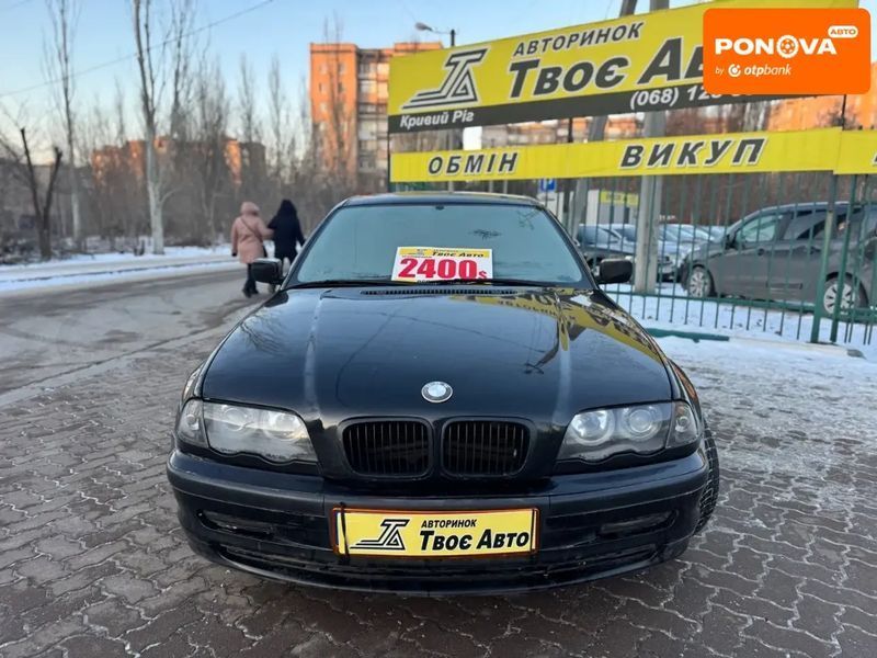 BMW 3 Series, 2001 г., Бензин, 290 тыс. км, Седан, Чорный, Кривой Рог AT-10407436 фото
