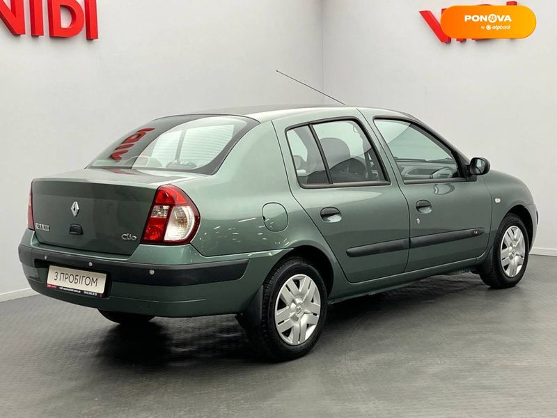 Renault Clio Symbol, 2006, Бензин, 1.4 л., 55 тыс. км, Седан, Зеленый, Киев 101980 фото