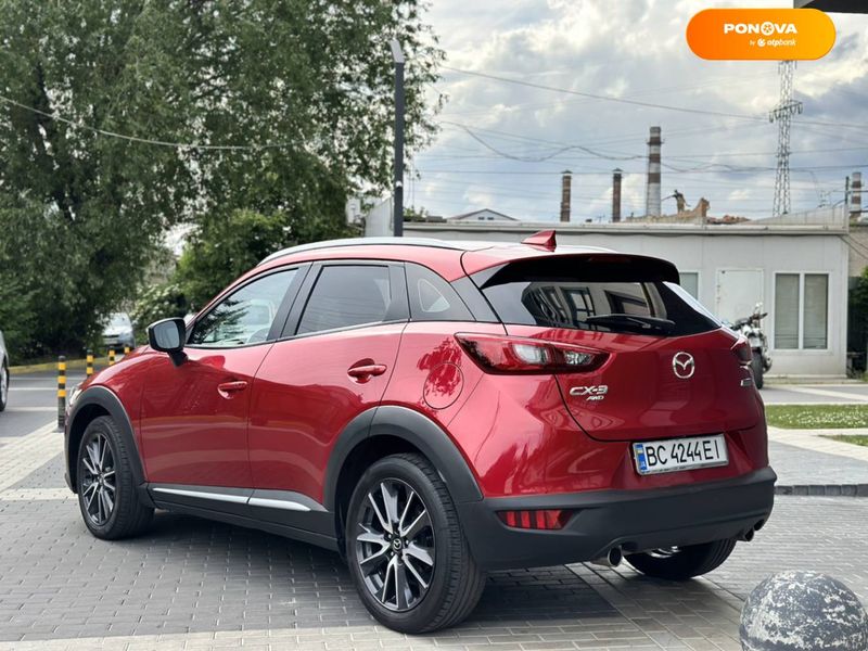 Mazda CX-3, 2017, Бензин, 2 л., 74 тис. км, Позашляховик / Кросовер, Червоний, Львів 53061 фото