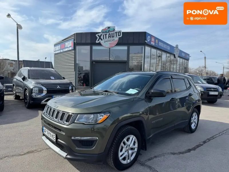 Jeep Compass, 2017 г., Газ метан / Бензин, 133 тыс. км, Внедорожник / Кроссовер, Зеленый, Запорожье AT-10411087 фото