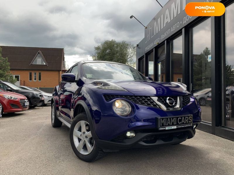 Nissan Juke, 2019, Бензин, 1.6 л., 56 тис. км, Позашляховик / Кросовер, Синій, Харків 103451 фото