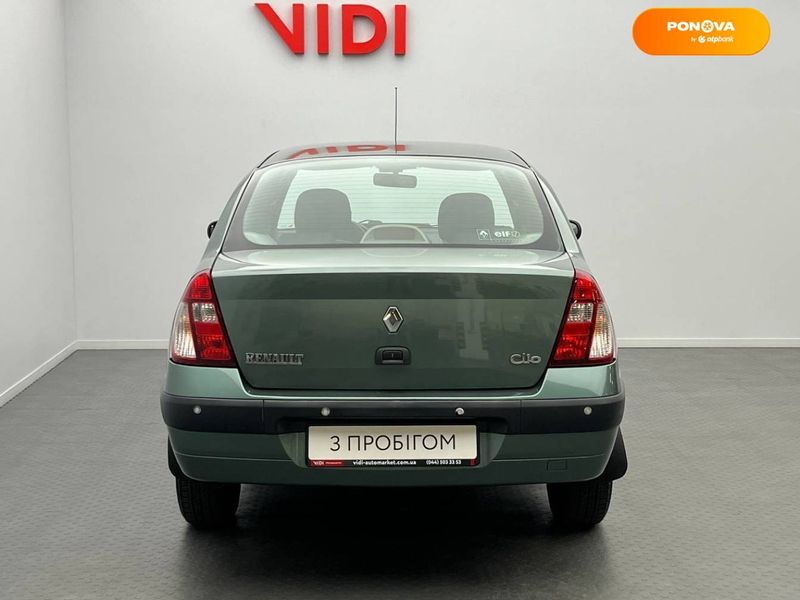 Renault Clio Symbol, 2006, Бензин, 1.4 л., 55 тис. км, Седан, Зелений, Київ 101980 фото