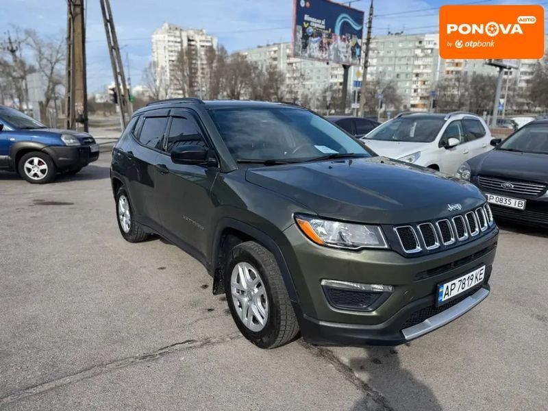 Jeep Compass, 2017 г., Газ метан / Бензин, 133 тыс. км, Внедорожник / Кроссовер, Зеленый, Запорожье AT-10411087 фото