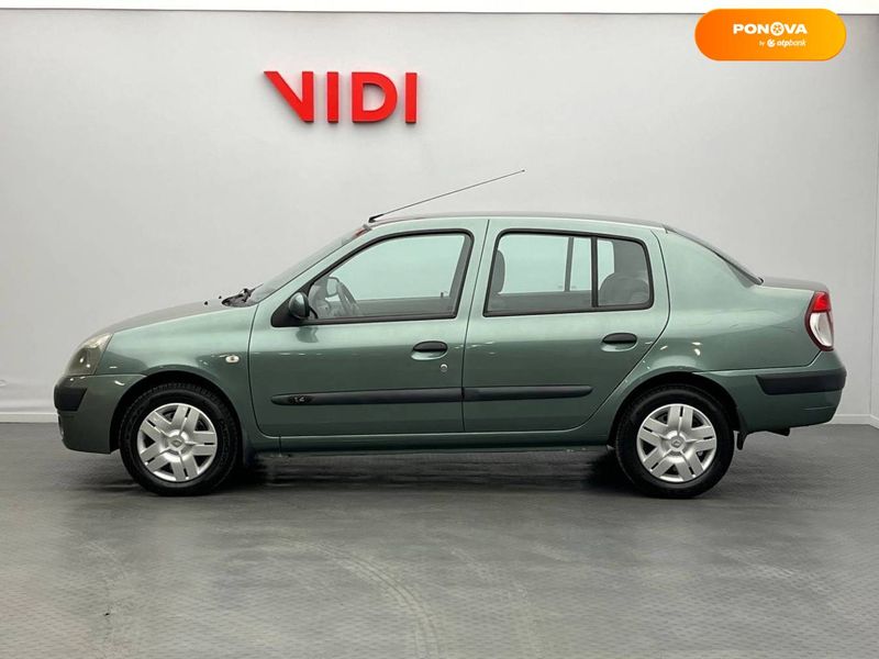 Renault Clio Symbol, 2006, Бензин, 1.4 л., 55 тис. км, Седан, Зелений, Київ 101980 фото