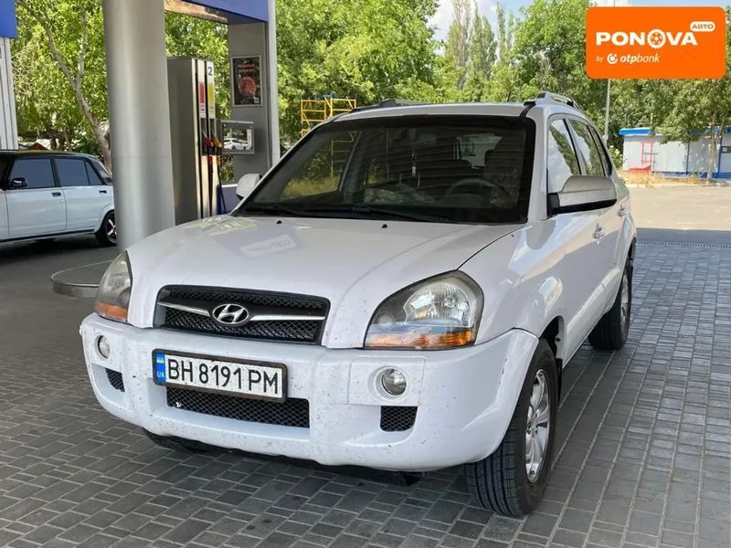 Hyundai Tucson, 2008 г., Газ пропан-бутан / Бензин, 225 тыс. км, Внедорожник / Кроссовер, Белый, Николаев AT-10403510 фото