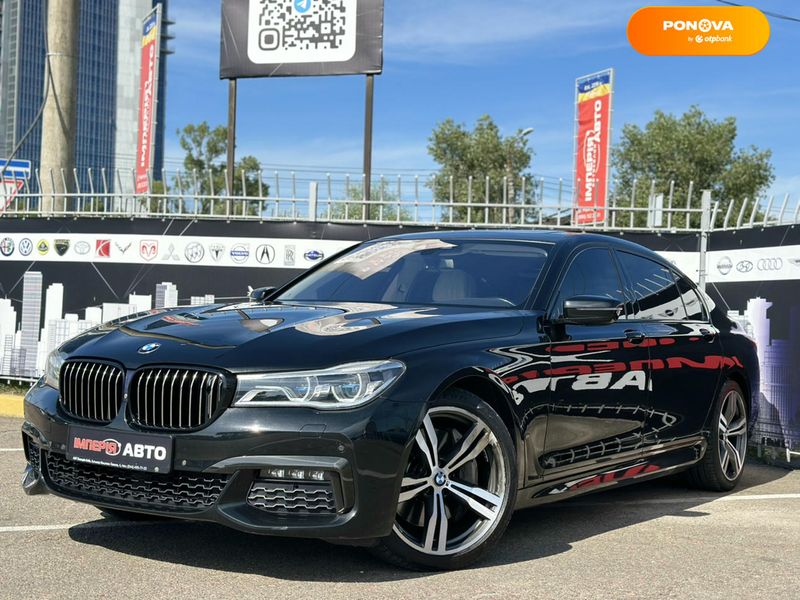 BMW 7 Series, 2015, Бензин, 4.39 л., 203 тыс. км, Седан, Чорный, Киев 97669 фото