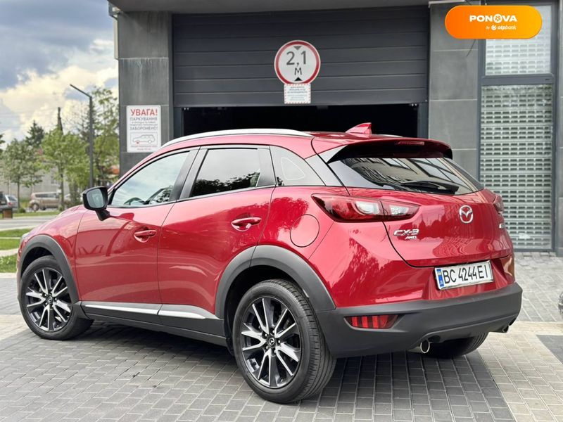 Mazda CX-3, 2017, Бензин, 2 л., 74 тис. км, Позашляховик / Кросовер, Червоний, Львів 53061 фото