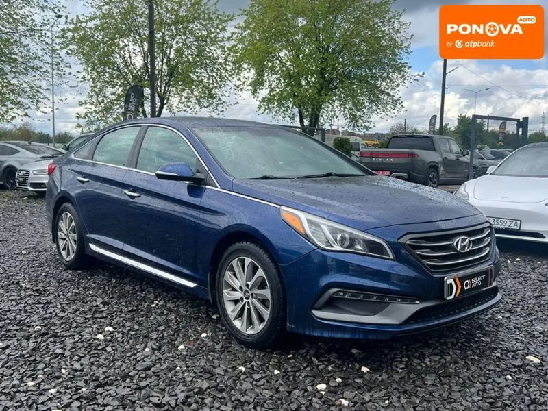 Hyundai Sonata, 2016 г., Бензин, 150 тыс. км, Седан, Синий, Львов AT-10417370 фото