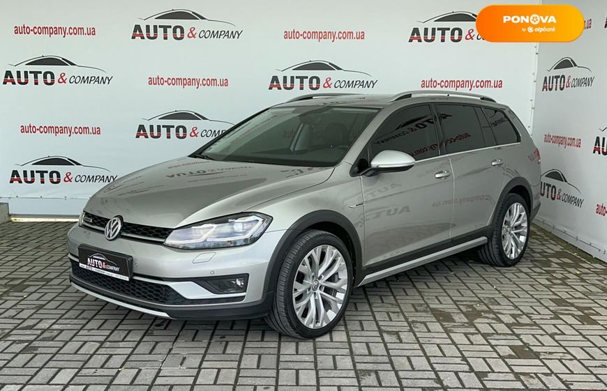 Volkswagen Golf Alltrack, 2018, Дизель, 2 л., 196 тис. км, Універсал, Сірий, Львів 110031 фото