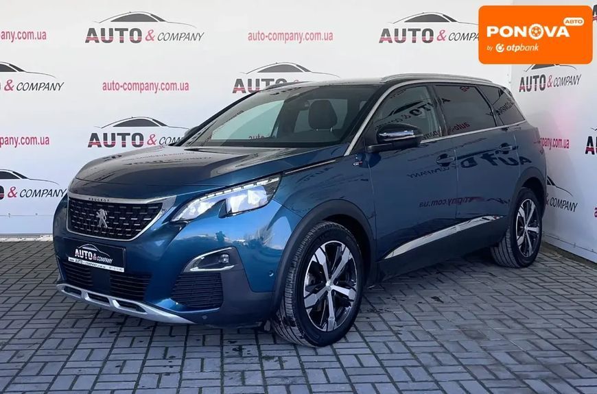 Peugeot 5008, 2019 р., Дизель, 214 тис. км, Позашляховик / Кросовер, Синій, Львів AT-10410509 фото