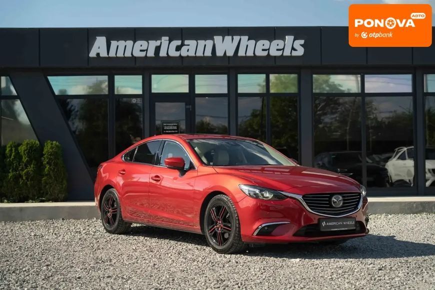 Mazda 6, 2017 р., Бензин, 148 тис. км, Седан, Червоний, Чернівці AT-10417837 фото
