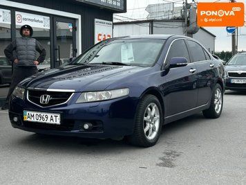 Honda Accord, 2004 р., Бензин, 275 тис. км, Седан, Синій, Житомир AT-10415930 фото