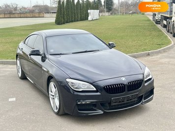 BMW 6 Series Gran Coupe, 2015, Дизель, 2.99 л., 65 тыс. км, Купе, Чорный, Одесса Cars-Pr-56962 фото
