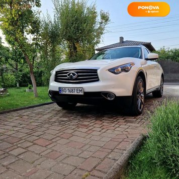 Infiniti FX 37, 2012, Газ пропан-бутан / Бензин, 3.7 л., 160 тис. км, Позашляховик / Кросовер, Білий, Тернопіль Cars-Pr-151955 фото